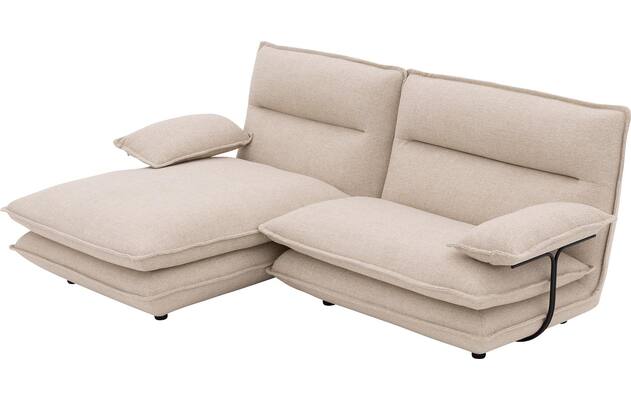 Goossens loungebank alegro beige stof - 8243830-gespiegeld-06