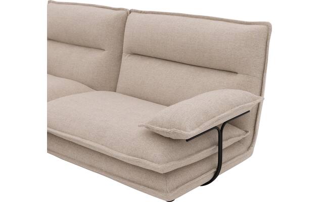 Goossens loungebank alegro beige stof - 8243830-gespiegeld-07