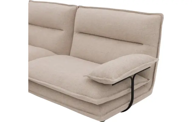 Goossens loungebank alegro beige stof - 8243830-gespiegeld-07