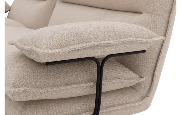 Goossens loungebank alegro beige stof - 8243830-gespiegeld-08