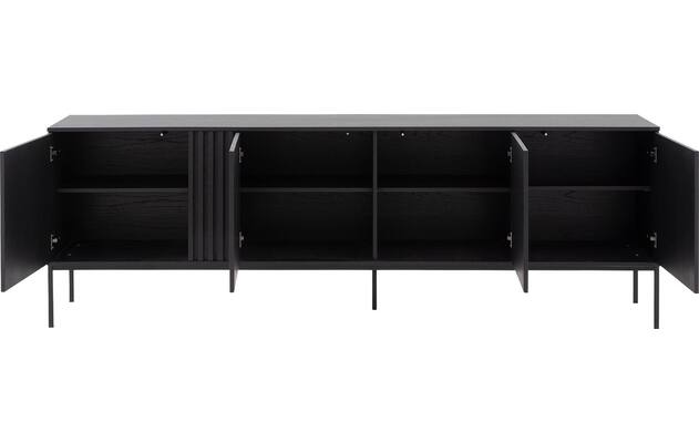 Goossens dressoir viola zwart eiken - 8243839-goossens-viola-dressoir-eiken-02