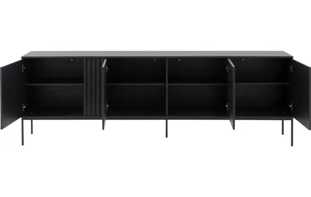 Goossens dressoir viola zwart eiken - 8243839-goossens-viola-dressoir-eiken-02