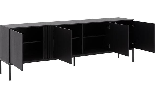 Goossens dressoir viola zwart eiken - 8243839-goossens-viola-dressoir-eiken-04