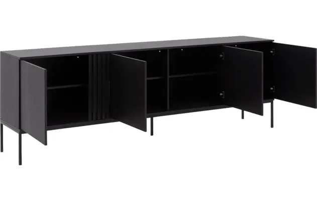 Goossens dressoir viola zwart eiken - 8243839-goossens-viola-dressoir-eiken-04