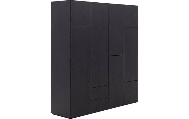 Goossens kast systeem malaga online zwart eiken - 8243851-goossens-malaga-kast-systeem-eiken-02