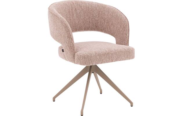 Goossens excellent eetkamerstoel ostuni roze stof - 8243866-goossens-excellent-ostuni-eetkamerstoel-stof-roze-01