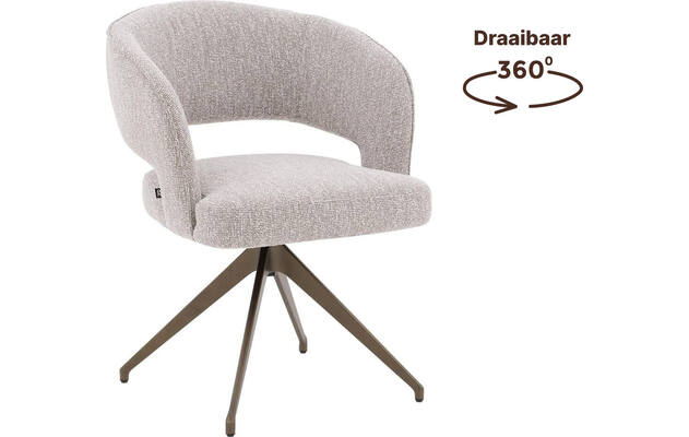 Goossens excellent eetkamerstoel ostuni beige stof - 8243867-goossens-excellent-ostuni-eetkamerstoel-stof-beige-80