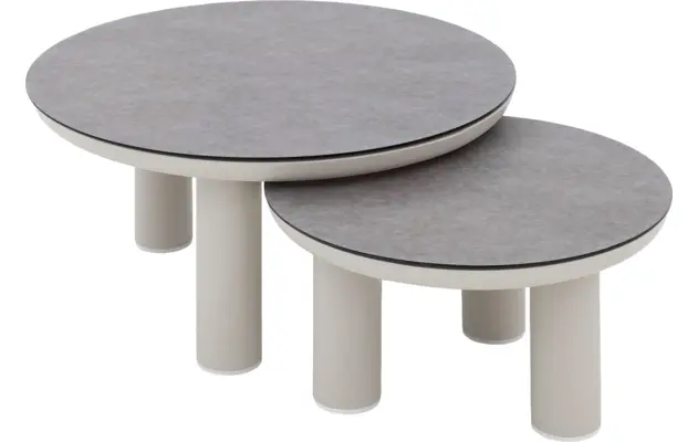 Goossens salontafel voor buiten roef grijs glas - 8243884-goossens-roef-tuintafels-glas-02