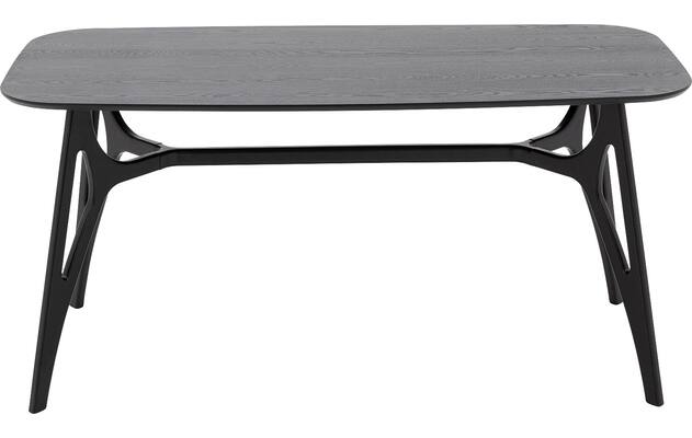 Goossens basic eettafel trani zwart essenhout - 8243890-goossens-basic-trani-eettafel-essenhout-zwart-01