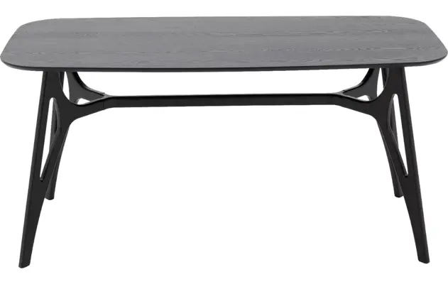 Goossens basic eettafel trani zwart essenhout - 8243890-goossens-basic-trani-eettafel-essenhout-zwart-01