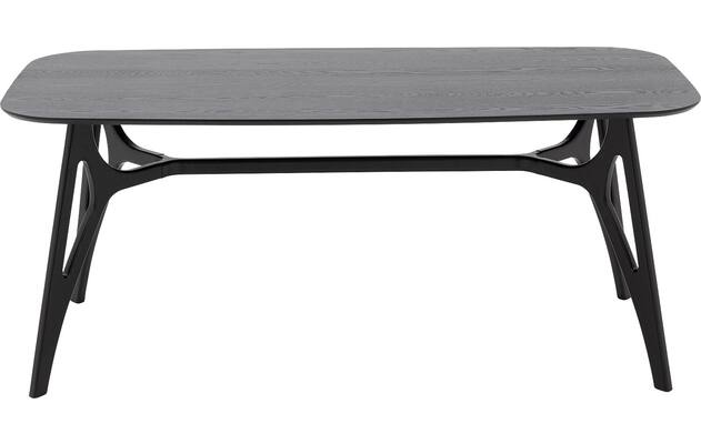 Goossens basic eettafel trani zwart essenhout - 8243892-goossens-basic-trani-eettafel-essenhout-zwart-01