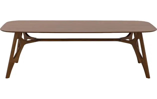 Goossens basic eettafel trani noten noten - 8243897-goossens-basic-trani-eettafel-essenhout-bruin-02