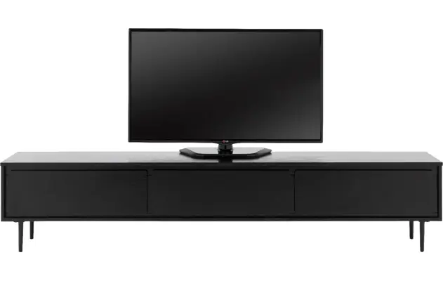 Goossens basic tv meubel trani zwart essenhout - 8243902-goossens-basic-trani-tv-meubel-essenhout-zwart-02