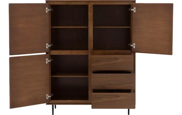 Goossens basic opbergkast trani noten noten - 8243905-goossens-basic-trani-opbergkast-essenhout-02