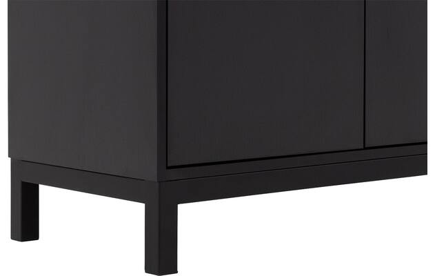 Goossens vitrinekast valencia zwart melamine - 8243924-goossens-valencia-vitrinekast-melamine-07