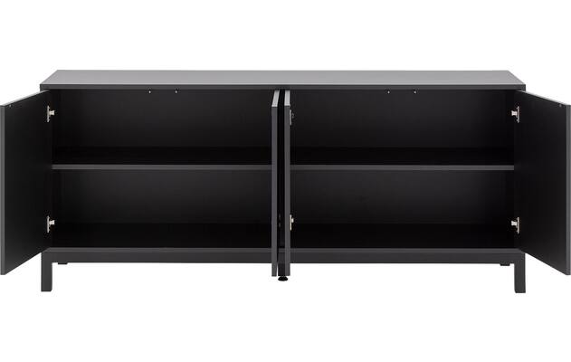 Goossens dressoir valencia zwart melamine - 8243925-goossens-valencia-dressoir-melamine-02