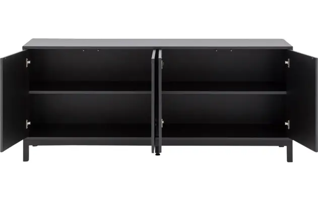 Goossens dressoir valencia zwart melamine - 8243925-goossens-valencia-dressoir-melamine-02