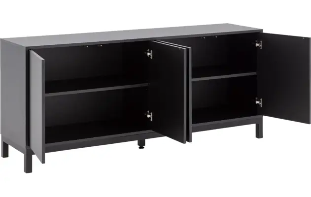 Goossens dressoir valencia zwart melamine - 8243925-goossens-valencia-dressoir-melamine-04