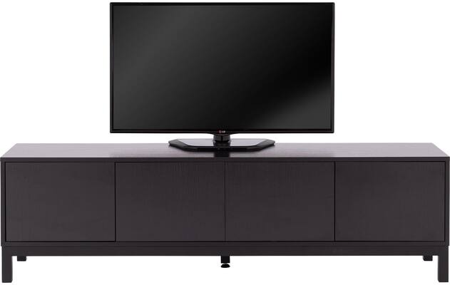 Goossens tv meubel valencia zwart melamine - 8243926-goossens-valencia-tv-meubel-melamine-zwart-02