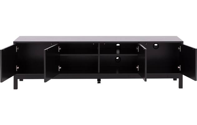 Goossens tv meubel valencia zwart melamine - 8243926-goossens-valencia-tv-meubel-melamine-zwart-03