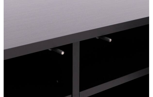 Goossens tv meubel valencia zwart melamine - 8243926-goossens-valencia-tv-meubel-melamine-zwart-09