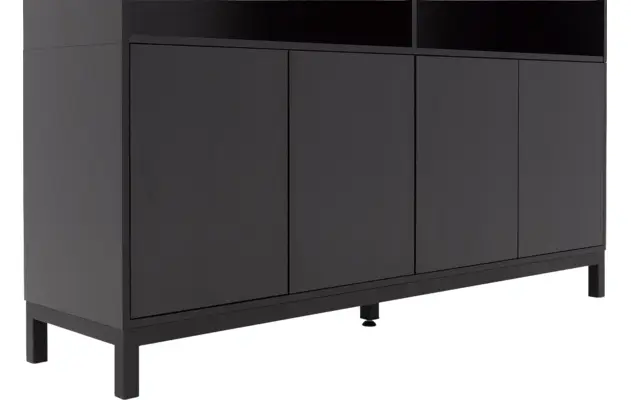 Goossens buffetkast valencia zwart melamine - 8243927-goossens-valencia-buffetkast-melamine-05