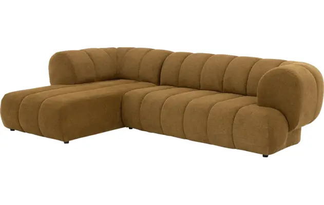 Goossens hoekbank weave geel stof - 8243949-gespiegeld-13