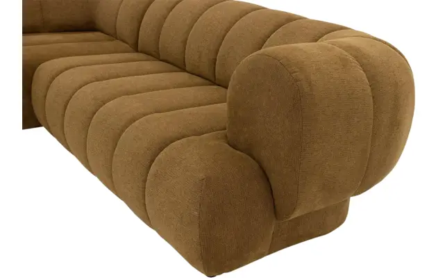Goossens hoekbank weave geel stof - 8243949-gespiegeld-18