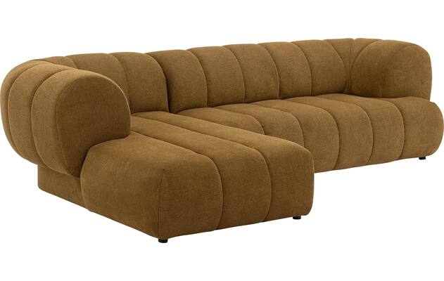 Goossens hoekbank weave geel stof - 8243949-gespiegeld-21