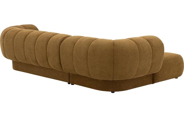 Goossens hoekbank weave geel stof - 8243949-gespiegeld-22
