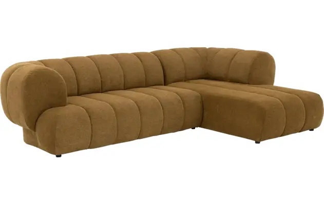 Goossens hoekbank weave geel stof - 8243949-goossens-weave-bank-stof-geel-02