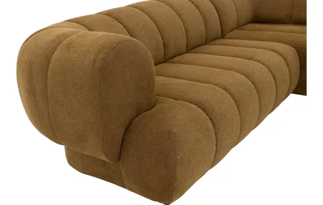 Goossens hoekbank weave geel stof - 8243949-goossens-weave-bank-stof-geel-09