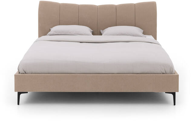 Goossens gestoffeerd bedframe victory bruin stof - 8243952-goossens-victory-bedframe-stof-02