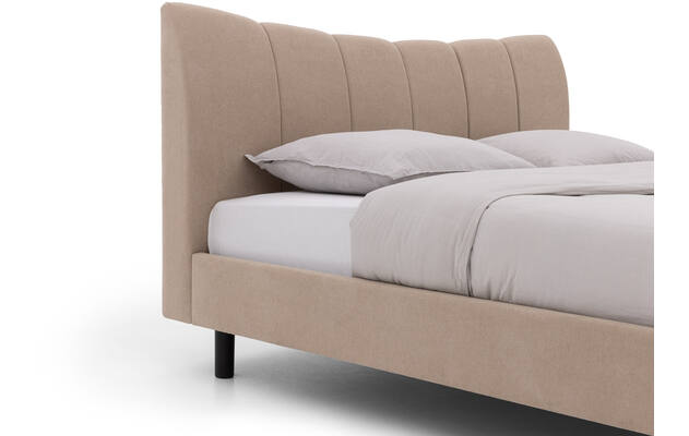 Goossens gestoffeerd bedframe victory bruin stof - 8243952-goossens-victory-bedframe-stof-03