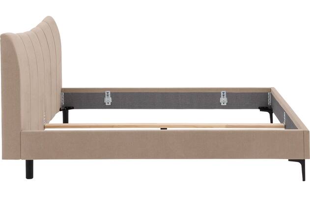 Goossens gestoffeerd bedframe victory bruin stof - 8243952-goossens-victory-bedframe-stof-06