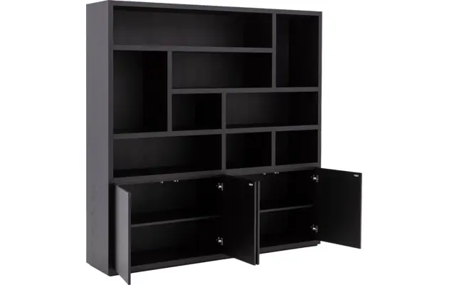 Goossens buffetkast barcelona zwart eiken - 8243983-goossens-barcelona-buffetkast-eiken-03
