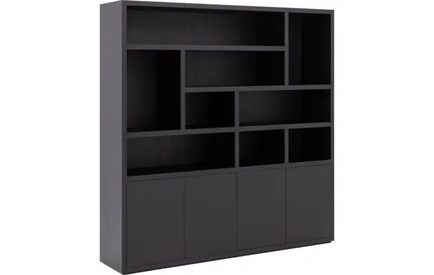 Goossens buffetkast barcelona zwart eiken - 8243983-goossens-barcelona-buffetkast-eiken-04