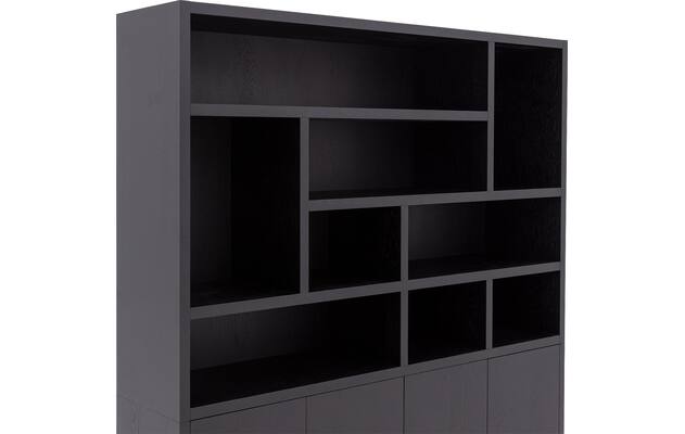 Goossens buffetkast barcelona zwart eiken - 8243983-goossens-barcelona-buffetkast-eiken-07