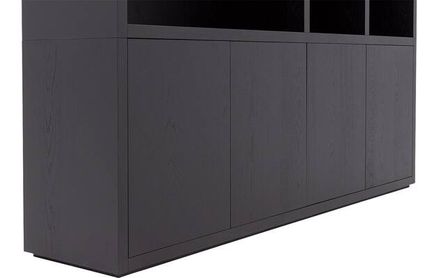 Goossens buffetkast barcelona zwart eiken - 8243983-goossens-barcelona-buffetkast-eiken-08