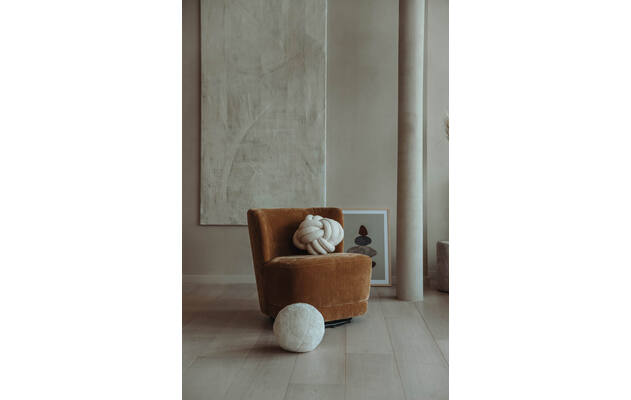 Goossens draaifauteuil ted geel stof - 8244042-goossens-ted-fauteuil-stof-01