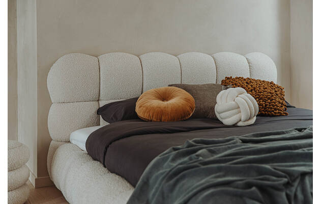 Goossens gestoffeerd bedframe cloud beige stof - 8244044-goossens-cloud-bedframe-stof-06