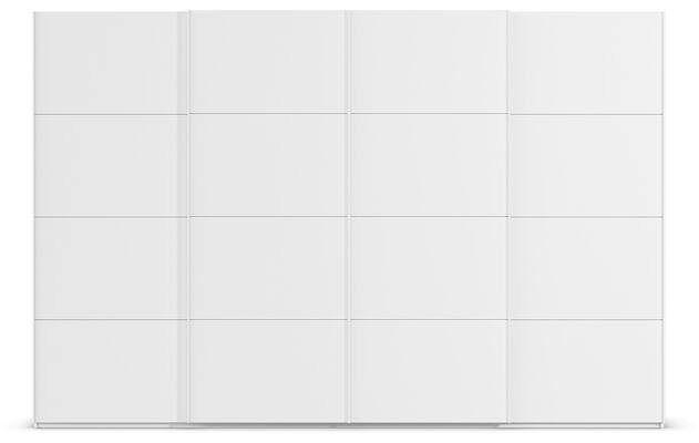 Goossens excellent kledingkast finca mat glas wit hoogwaardig meubelplaat - 8244185-01