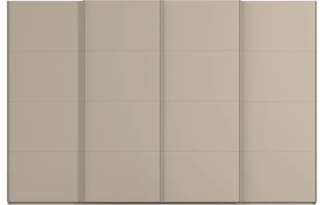 Goossens excellent kledingkast finca mat glas bruin hoogwaardig meubelplaat - 8244203-01