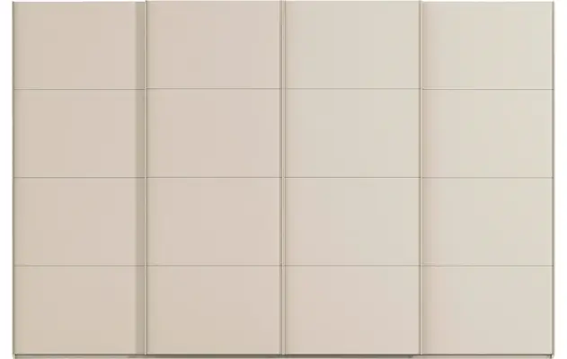 Goossens excellent kledingkast finca mat glas bruin hoogwaardig meubelplaat - 8244221-01