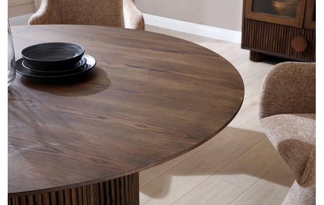 Goossens basic eettafel melani bruin eiken - 8244360-goossens-basic-melani-eettafel-eiken-bruin-02