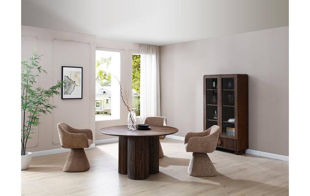 Goossens basic eettafel melani bruin eiken - 8244360-goossens-basic-melani-eettafel-eiken-bruin-03