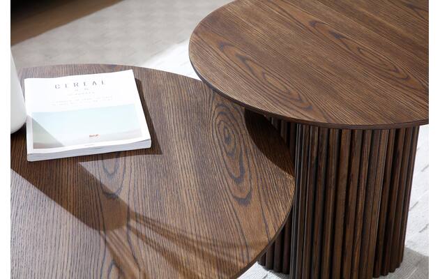 Goossens basic bijzettafel melani bruin eiken - 8244362-goossens-basic-melani-kleinmeubel-eiken-02