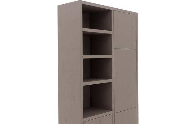 Goossens opbergkast barcelona bruin eiken - 8244460-goossens-barcelona-opbergkast-eiken-05
