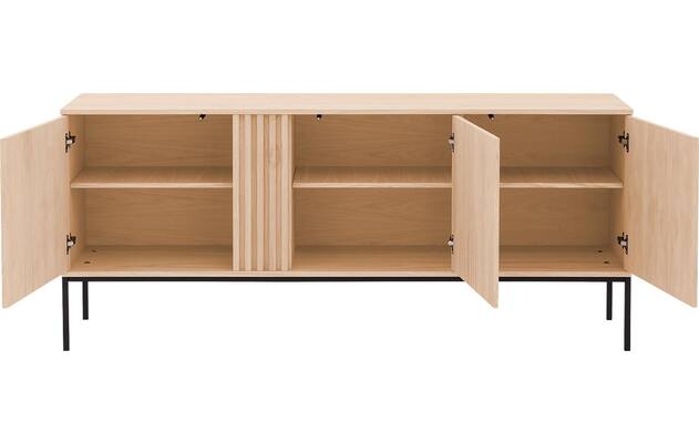 Goossens dressoir viola wit eiken - 8244488-goossens-viola-dressoir-eiken-02
