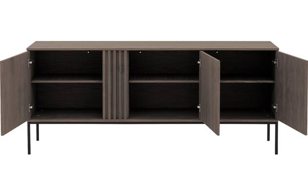 Goossens dressoir viola donker bruin eiken - 8244489-goossens-viola-dressoir-eiken-02